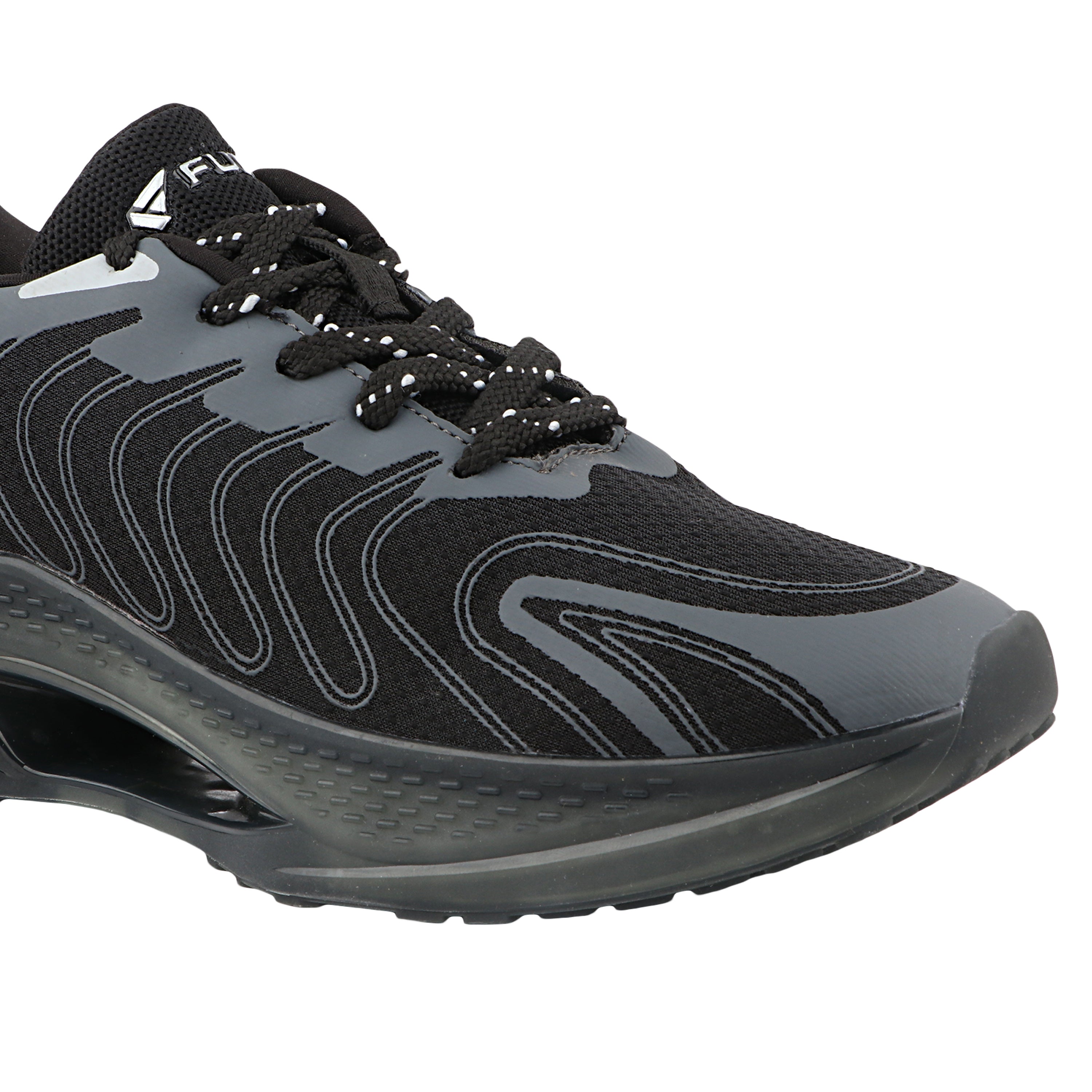 FUEL Cave Lightweight & Breathable with Comfortable Cushioning & Modern Style Sports Shoes for Men's (Black)