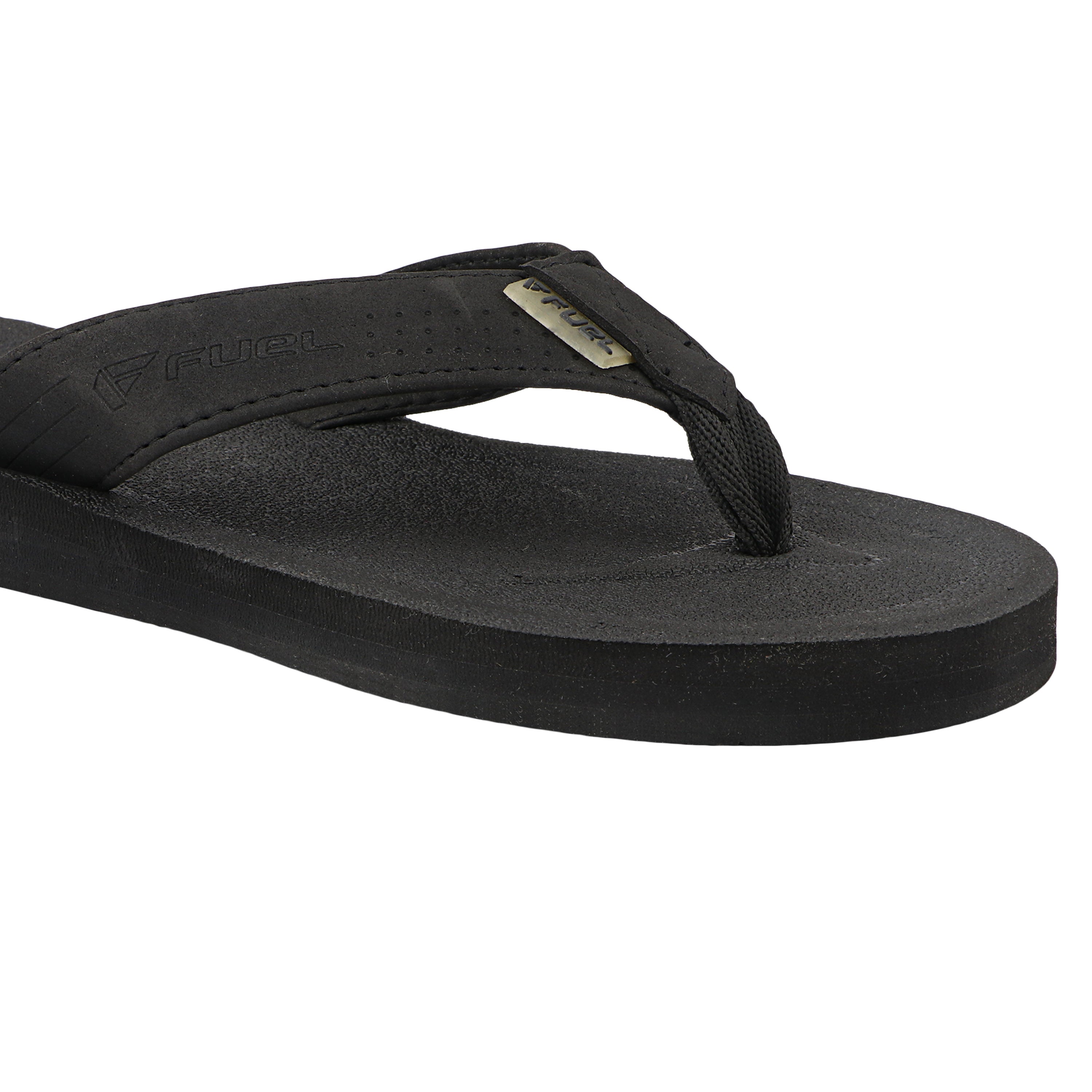 FUEL FMS-01 Comfortable with Flexible EVA Sole for Daily Comfort Slipper for Men's (Black)