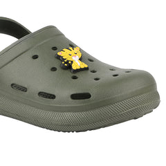 FUEL Hooper Lightweight & Comfortable Pull-On Casual Clogs with Cushioned Footbed for Kids (Olive)