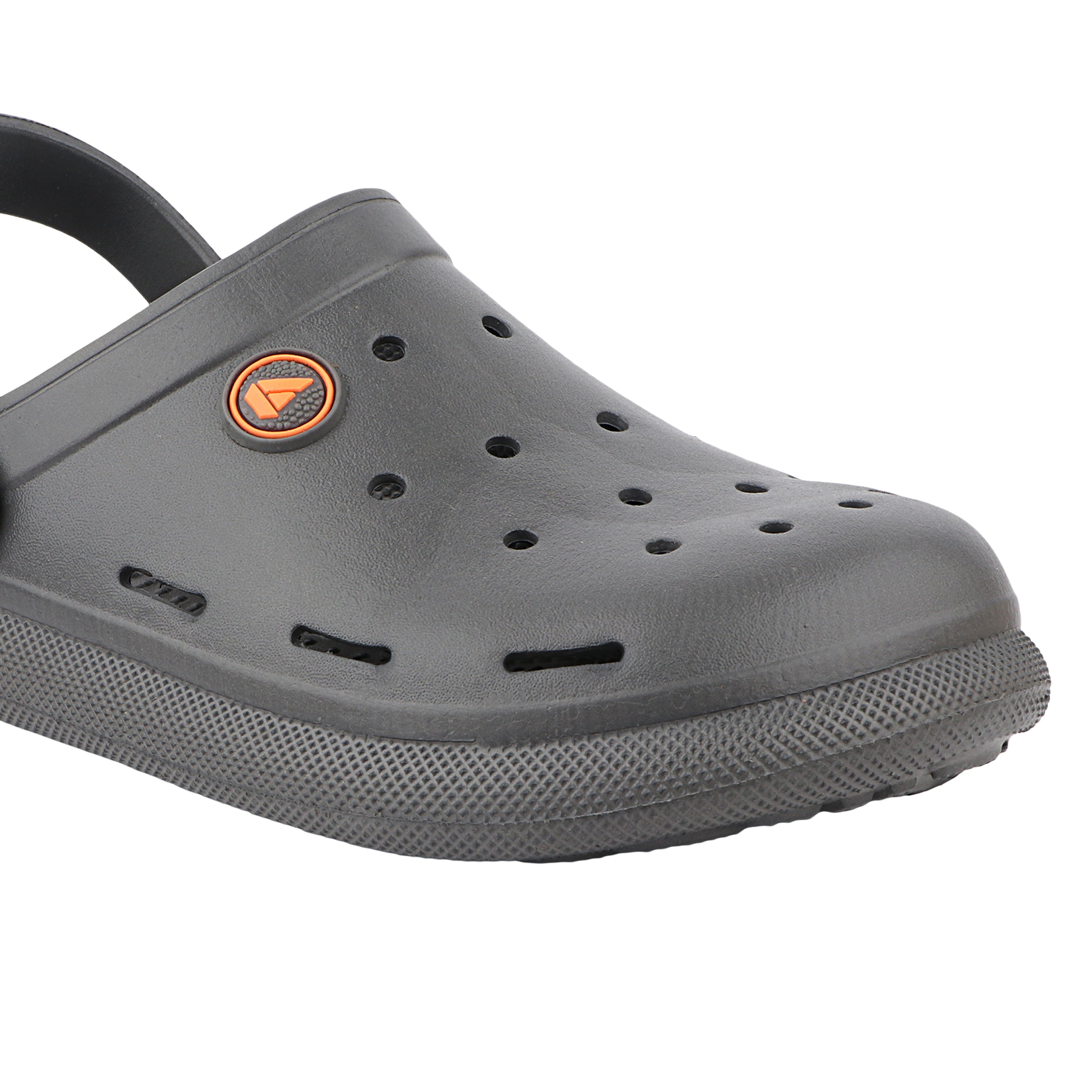 FUEL 1101 Lightweight and Comfortable Slip-On Casual Clogs with Cushioned Footbed Clogs for Men's (Grey)