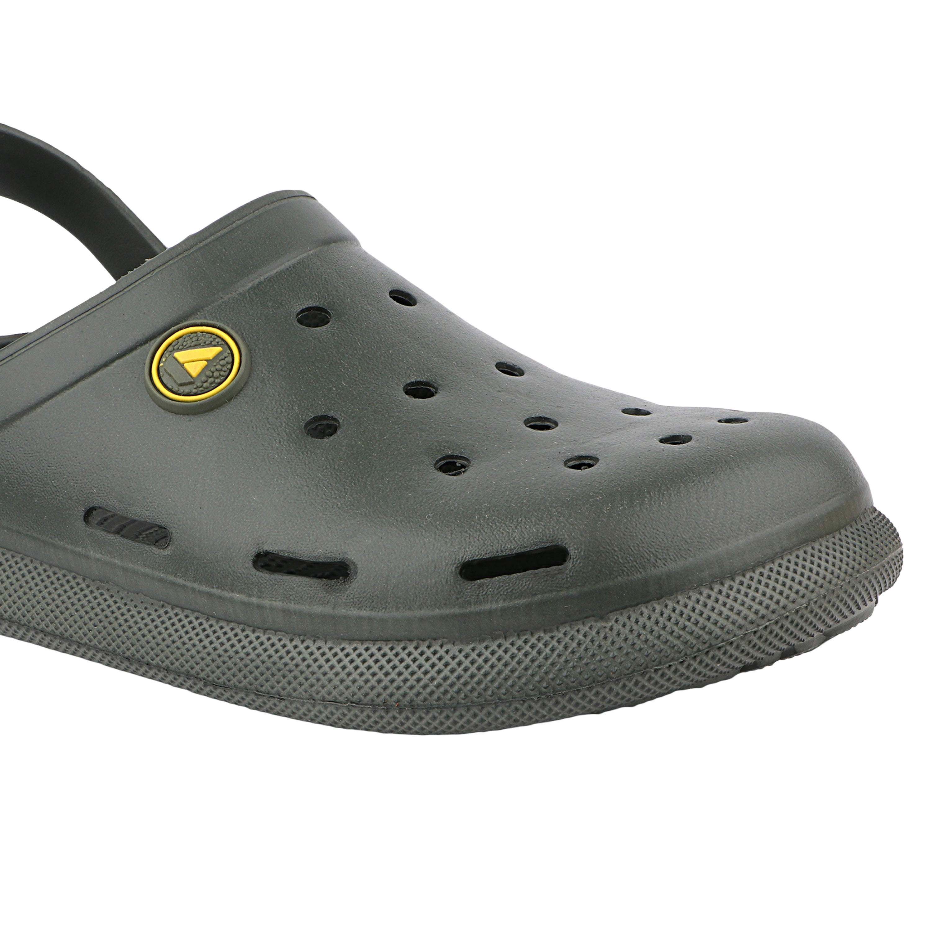 FUEL 1101 Lightweight and Comfortable Slip-On Casual Clogs with Cushioned Footbed Clogs for Men's (Olive)