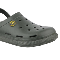 FUEL 1101 Lightweight and Comfortable Slip-On Casual Clogs with Cushioned Footbed Clogs for Men's (Olive)