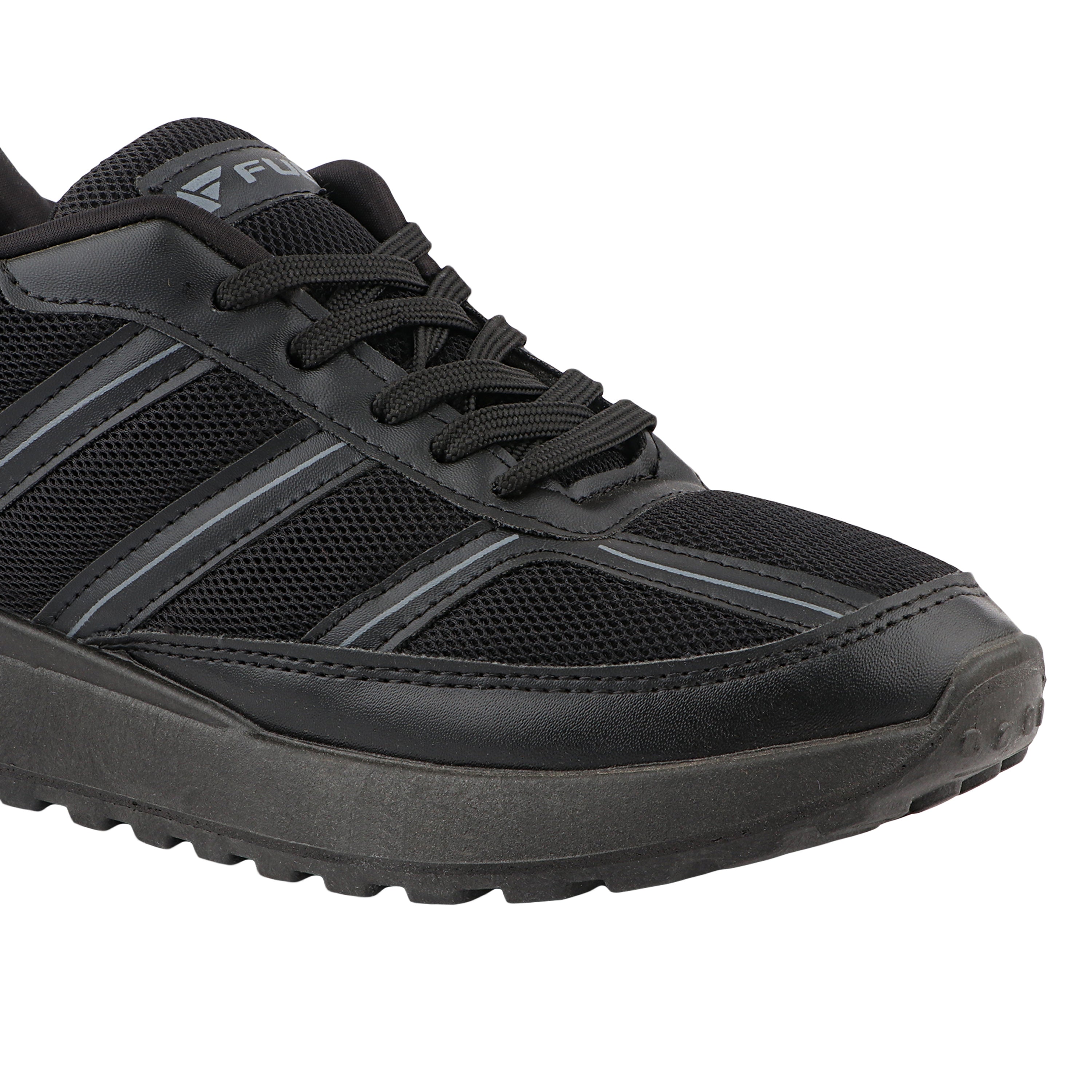FUEL Frenzy Lightweight & Durable with Stylish Corduroy Cushioned Comfort Durable PVC Sole for Men's (Black)