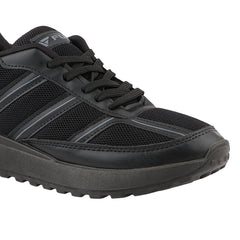 FUEL Frenzy Lightweight & Durable with Stylish Corduroy Cushioned Comfort Durable PVC Sole for Men's (Black)