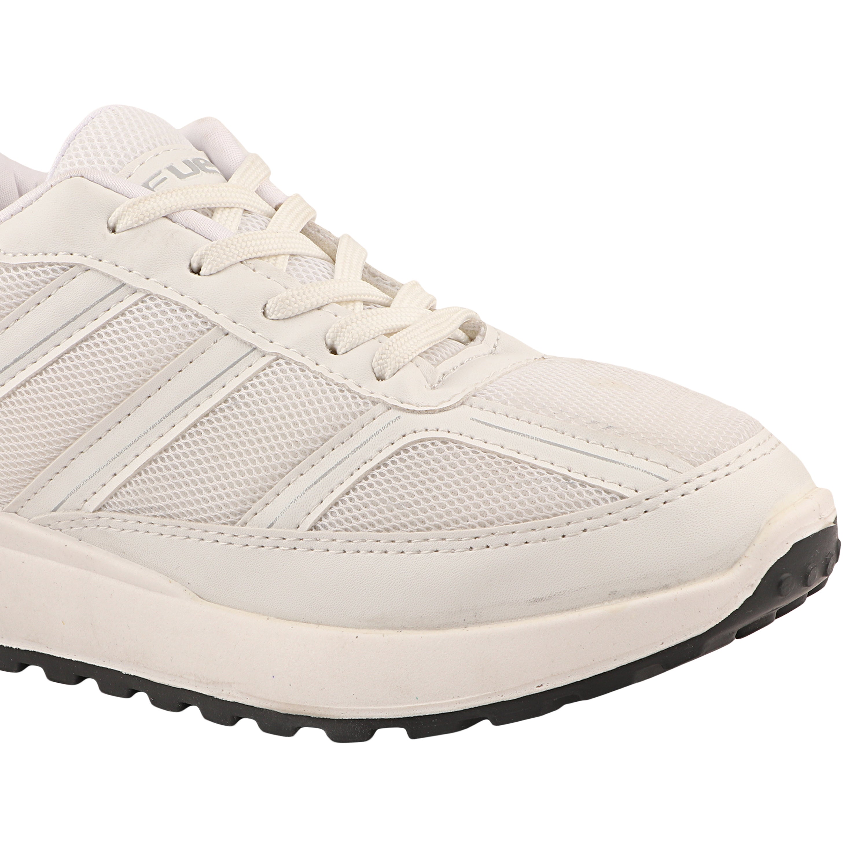 FUEL Frenzy Lightweight & Durable with Stylish Corduroy Cushioned Comfort Durable PVC Sole for Men's (White)