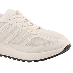 FUEL Frenzy Lightweight & Durable with Stylish Corduroy Cushioned Comfort Durable PVC Sole for Men's (White)