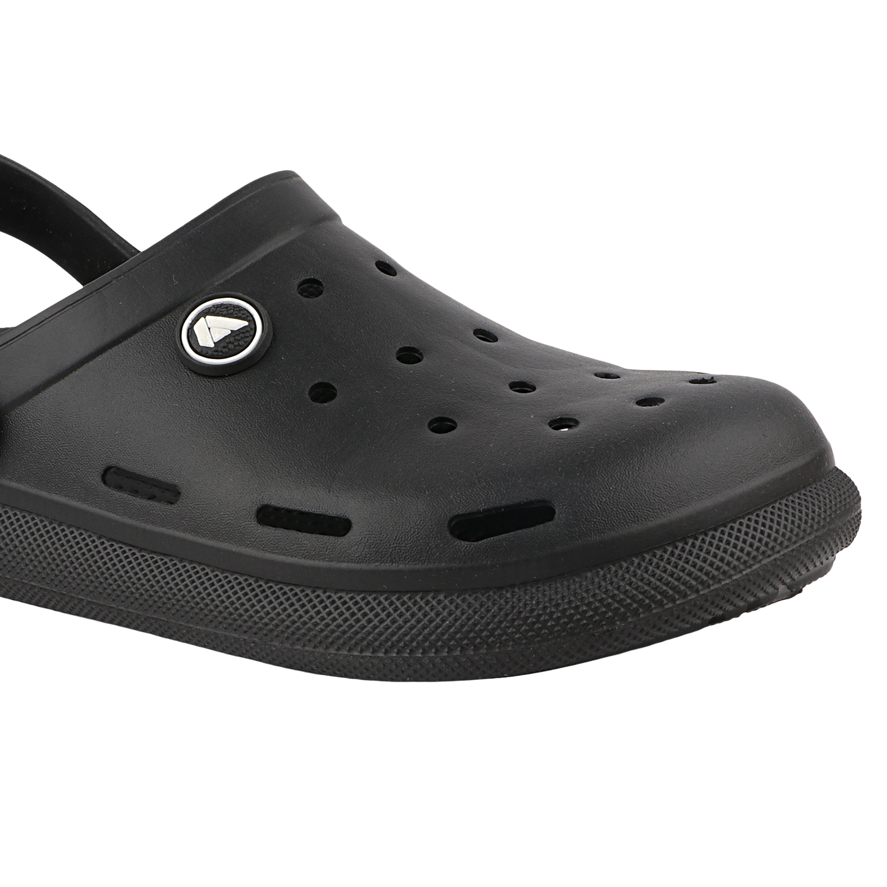 FUEL 1101 Lightweight and Comfortable Slip-On Casual Clogs with Cushioned Footbed Clogs for Men's (Black)