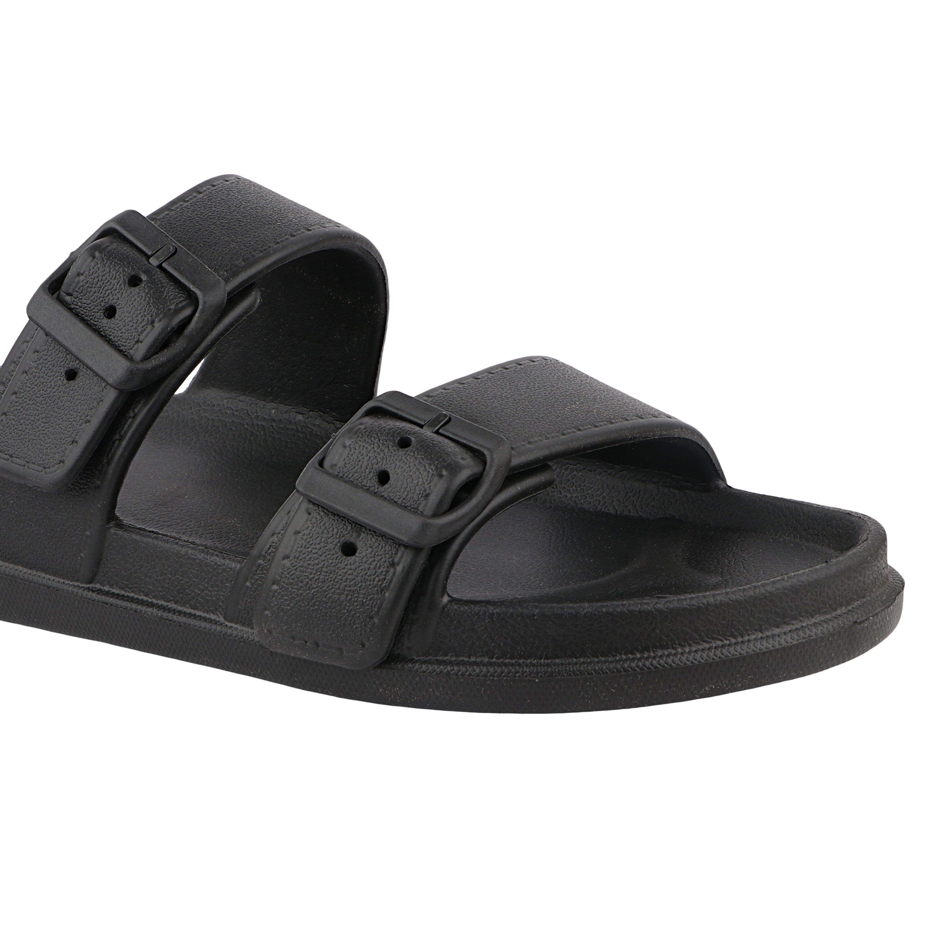 FUEL Aura Lightweight & Anti-Slip with Cushioned Footbed and Flexible Durable Slipper for Men's (Black)