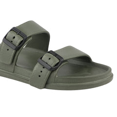 FUEL Aura Lightweight & Anti-Slip with Cushioned Footbed and Flexible Durable Slipper for Men's (Olive)