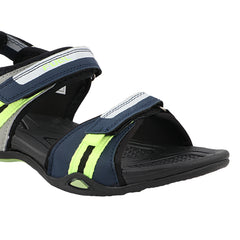 FUEL Vento-JR-02 Men’s Sports Sandals | Velcro Strap | EVA + TPR Sole | Cushioned Footbed | Lightweight Walking Sandals for Daily, Travel & Outdoor Use (Green)