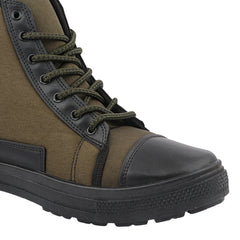FUEL Yodha Adventure Jungle Boots for Men – Olive Canvas Tactical Boots
