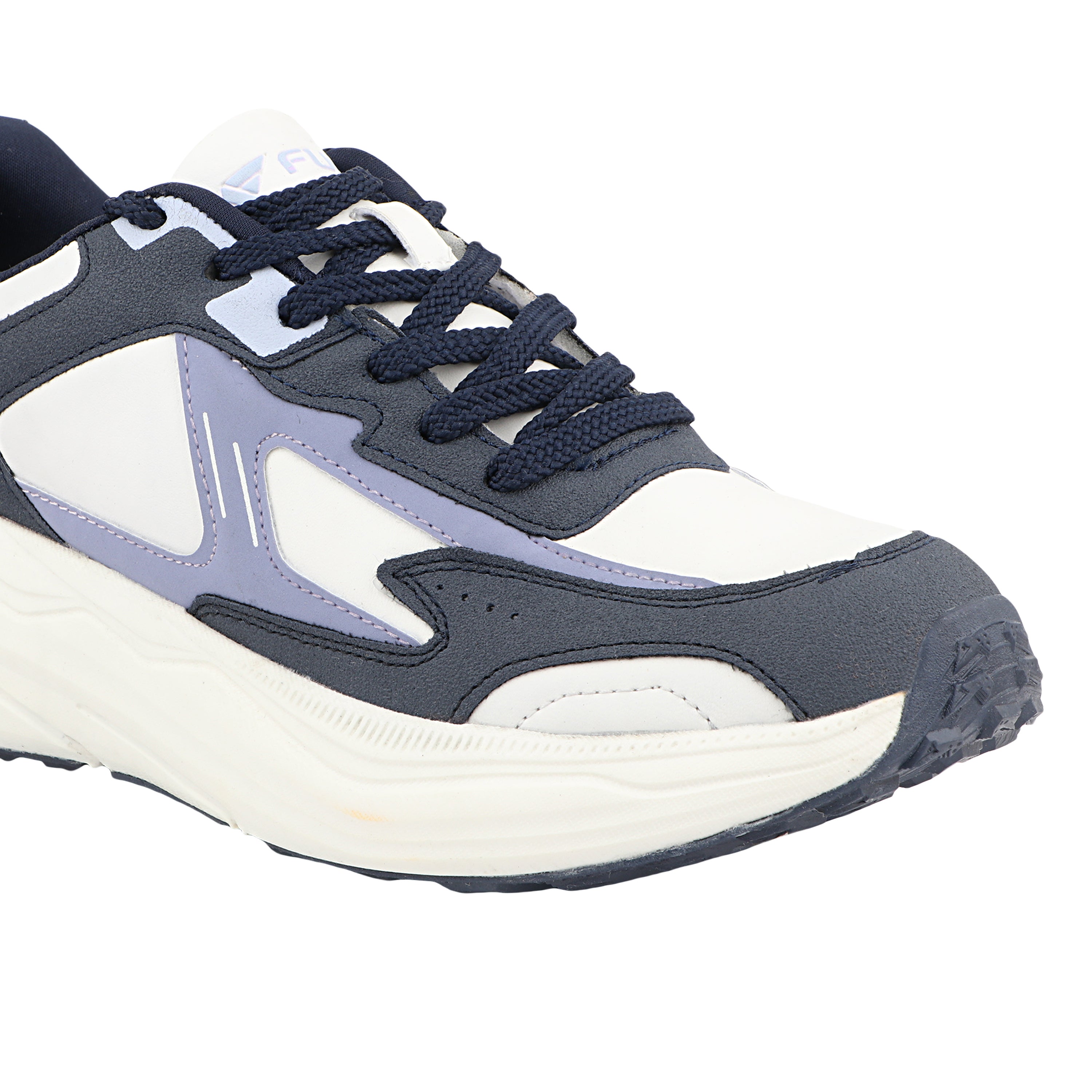 FUEL Orbit Sports Shoes – Comfortable & Durable Lace-Up Shoes with Synthetic Upper, Cushioned Footbed and EVA + TPR Sole for Walking & Casual Wear (Blue)