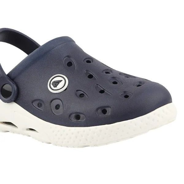 FUEL XO-Rova Clogs for Men – Lightweight & Comfortable EVA Clogs with Cushioned Footbed, Slip-On Design and Durable Sole for Everyday Wear, (Navy)