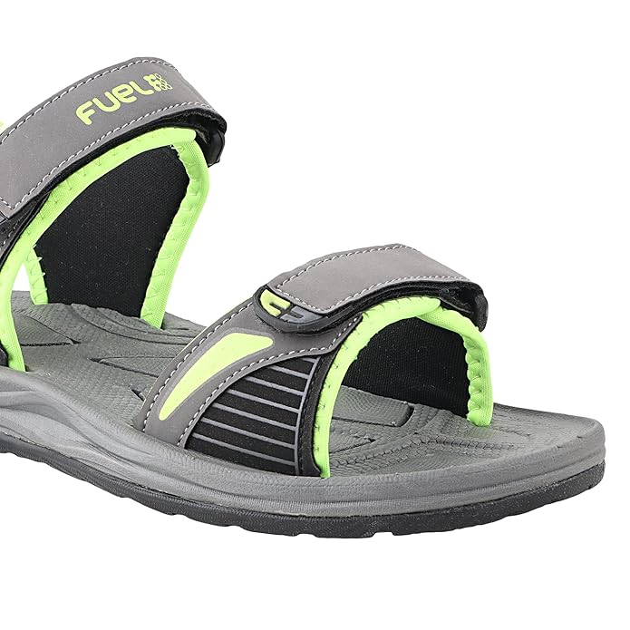 Fuel LEO Sandal For Men (Grey & P. Green)