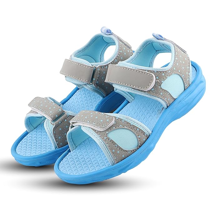 Fuel Yug Kids Sandals (Sky Blue & Grey)