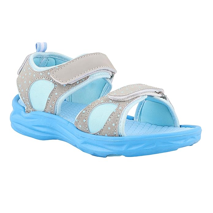 Fuel Yug Kids Sandals (Sky Blue & Grey)