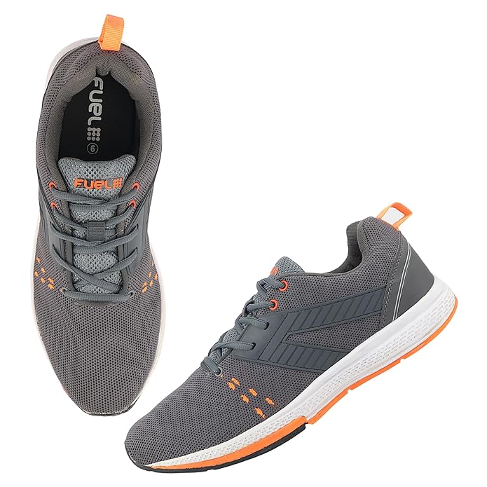 Grey and orange mens shoes hotsell