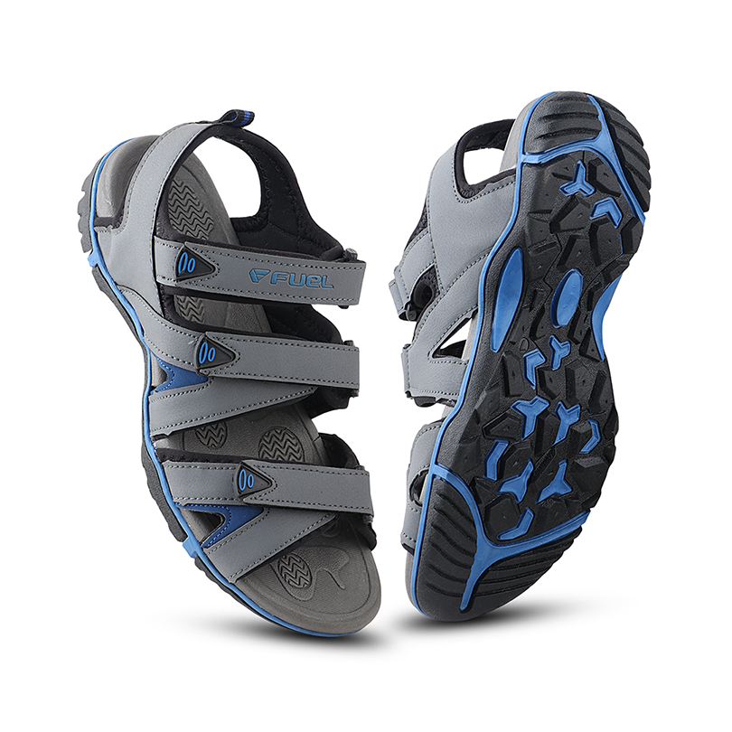 Fuel Charlie Sandal For Men's (D.GREY/R.BLUE)