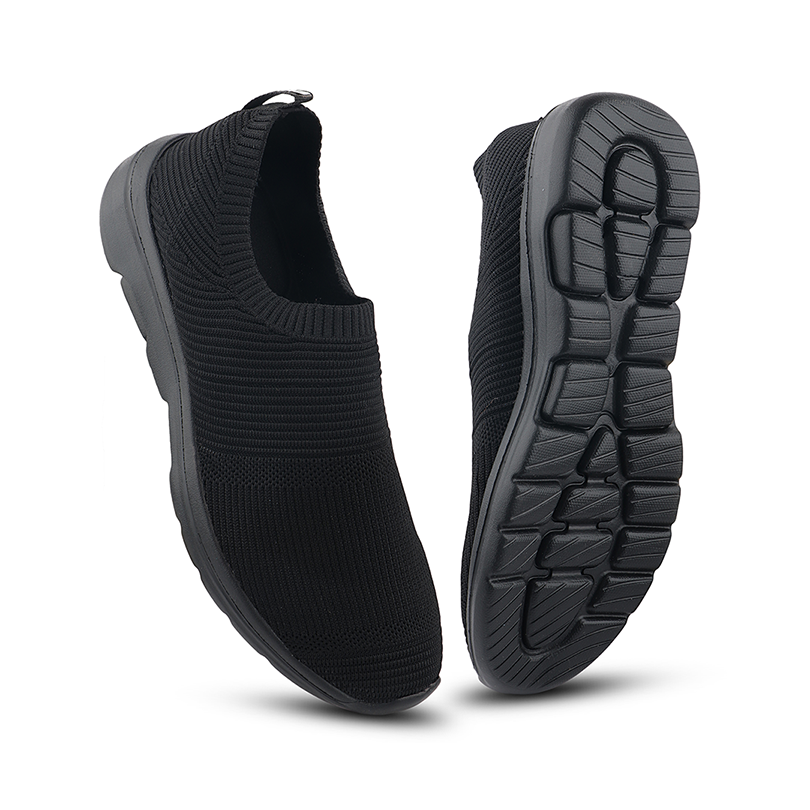 FUEL Boost Walking Shoes for Men (BLACK)