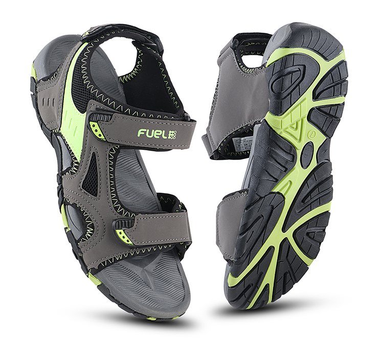 FUEL WINGER SANDALS FOR MEN'S (D-GREY-GREEN)