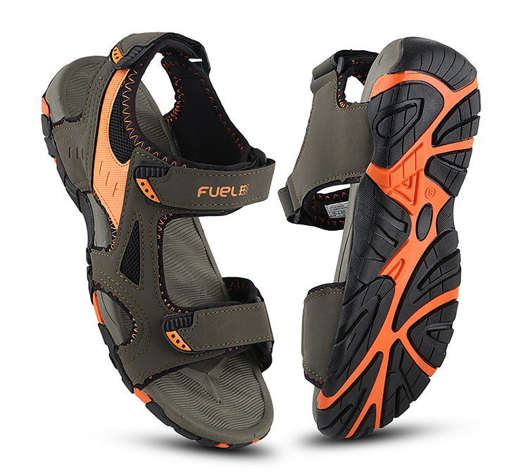 FUEL WINGER SANDALS FOR MEN'S (OLIVE-ORANGE)