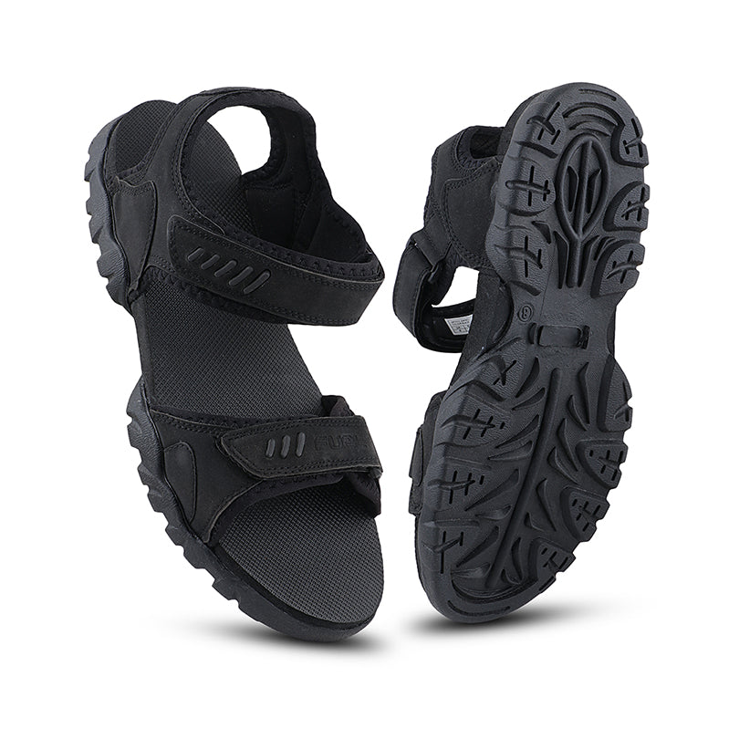 FUEL JERSEY Sandals for Men (Black)