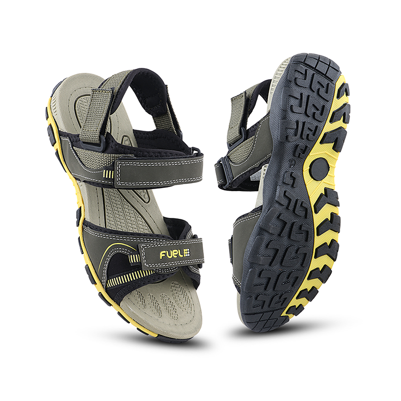 Fuel Bruno Sandals For Men's (Olive-Yellow)