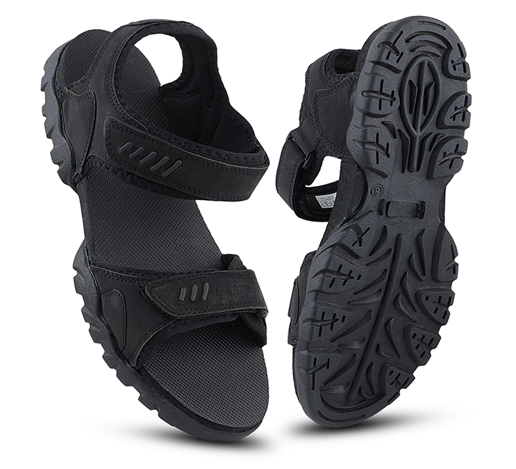 FUEL JERSEY Sandals for Men (Black)