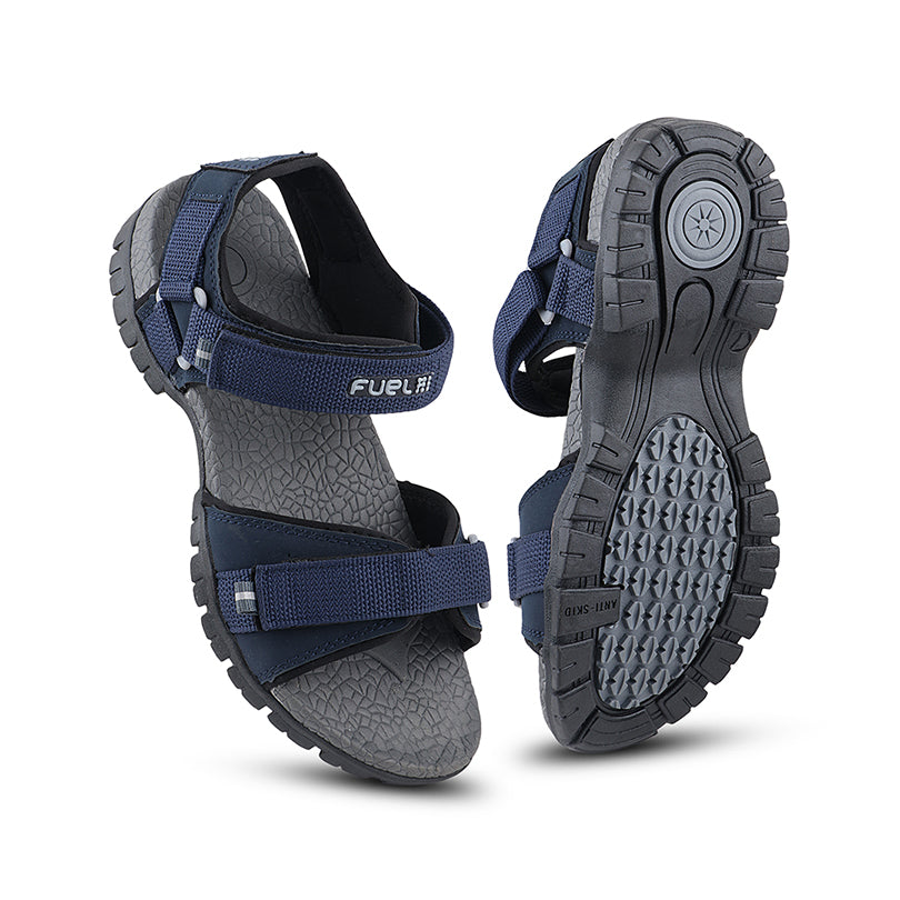 Fuel Rambo-02 Sandals For Men (Navy D. Grey)