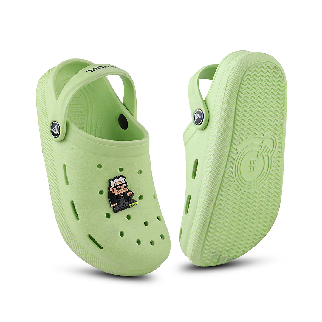 FUEL Hooper Clogs Slipper for 4-10 Years Boys/Girls (GREEN)