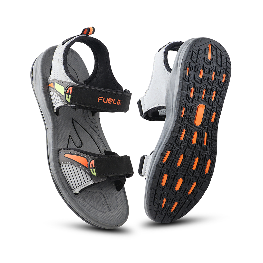 Fuel LEO Sandal For Men (Black Orange)