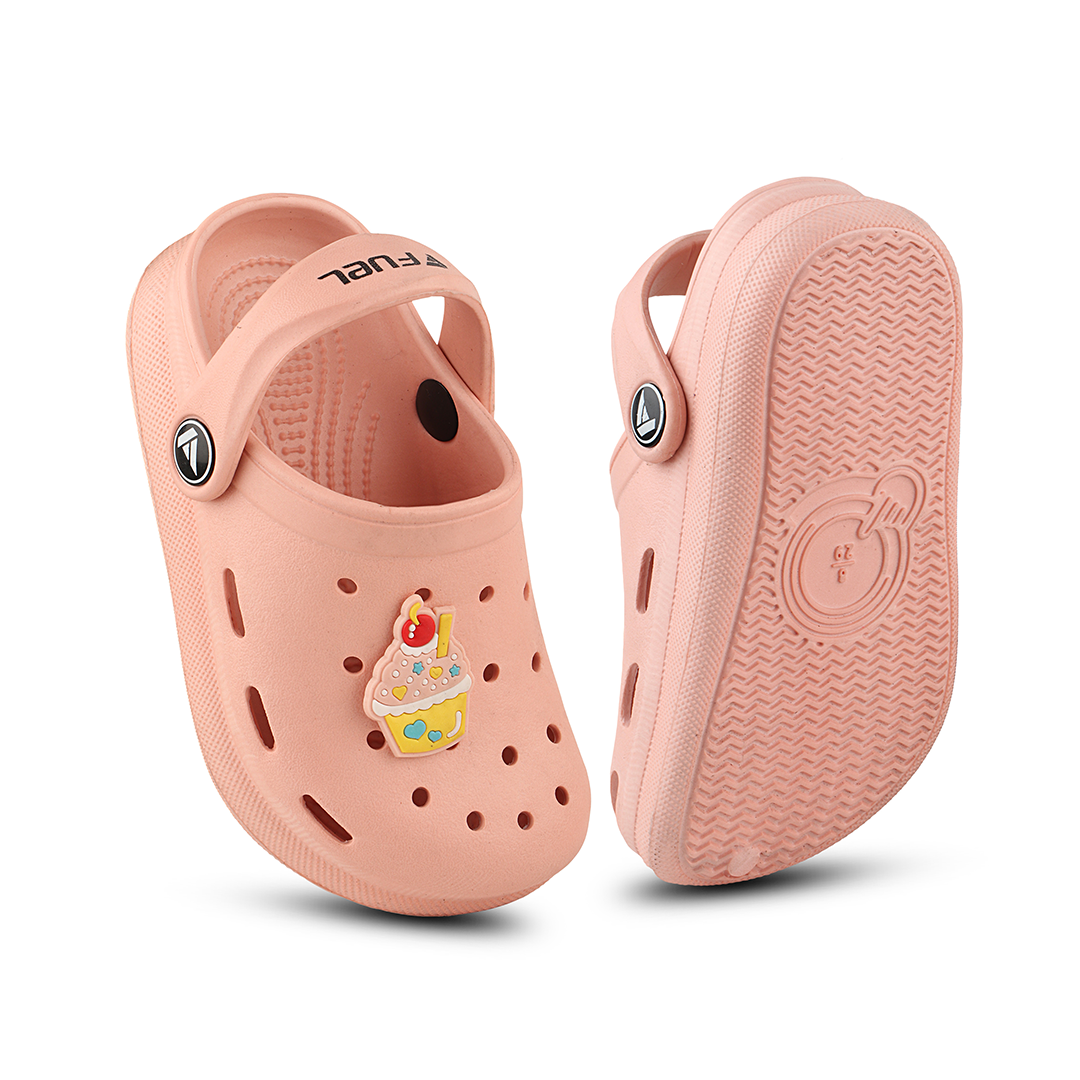 FUEL Hooper Clogs Slipper for 4-10 Years Boys/Girls (PEACH)