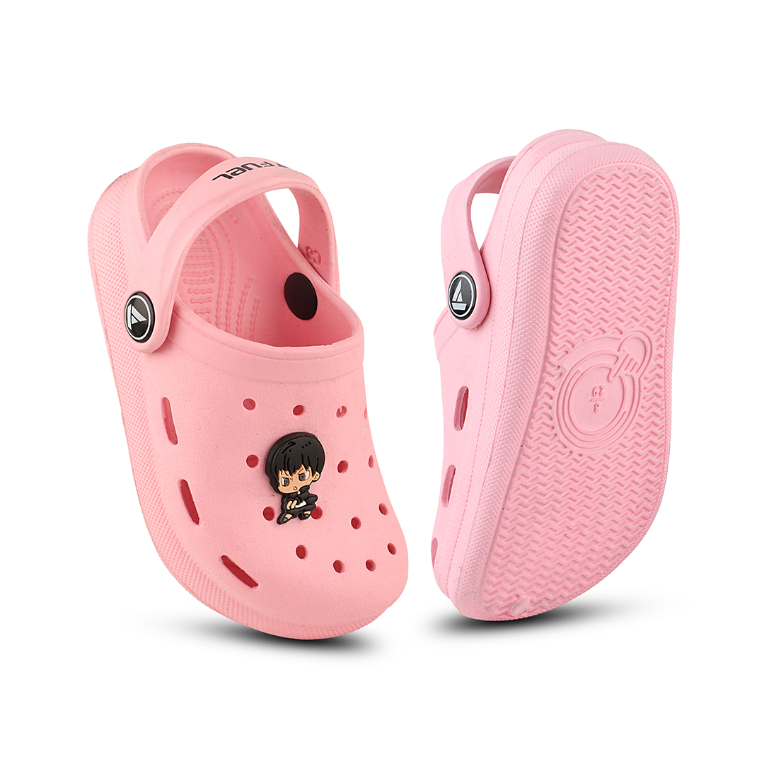 FUEL Hooper Clogs Slipper for 4-10 Years Boys/Girls (PINK)