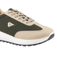FUEL Neostep-04 Lightweight & Durable with Stylish Corduroy Cushioned Comfort Durable PVC Sole for Men's (Olive)
