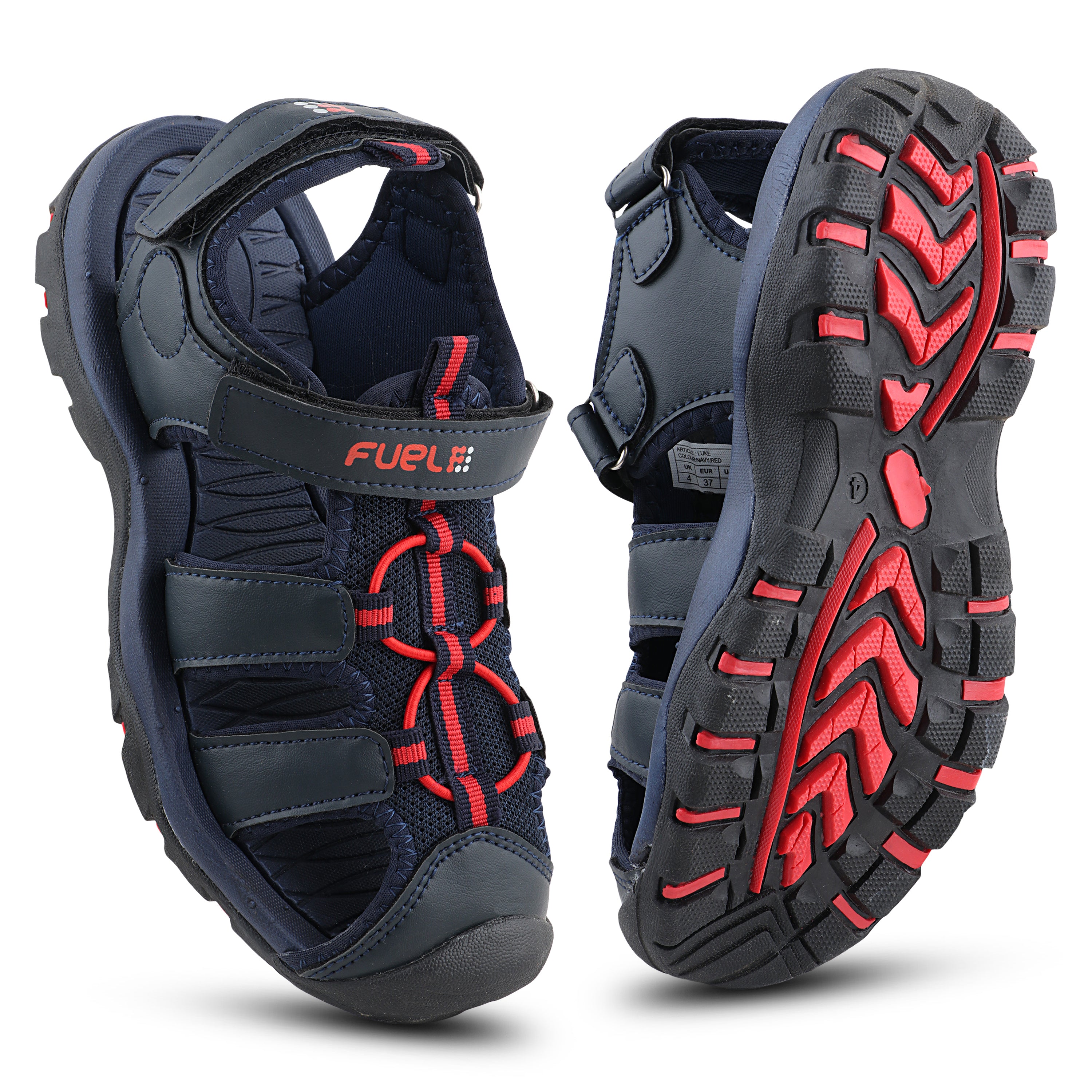 Fuel Luke Sandal For Boy's (Navy/Red)