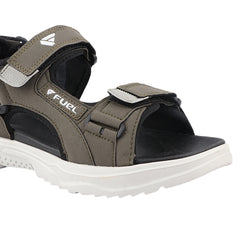 FUEL Combat-06 Comfortable and Stylish Casual Sandals For Men's (Mehandi-Black)