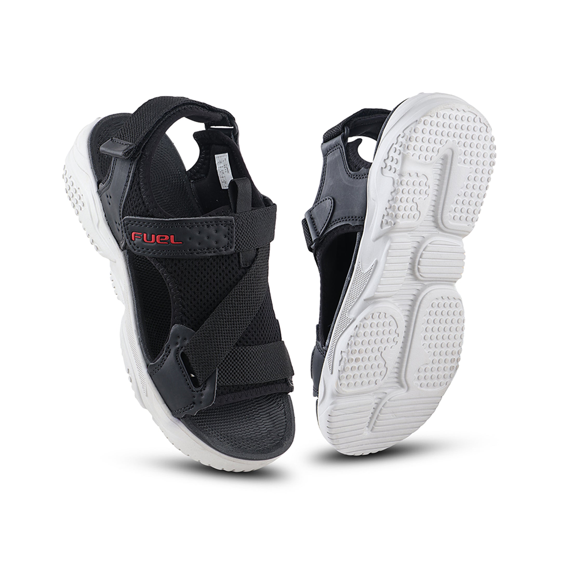 FUEL GABBRO SANDALS FOR MEN'S (BLACK&RED)