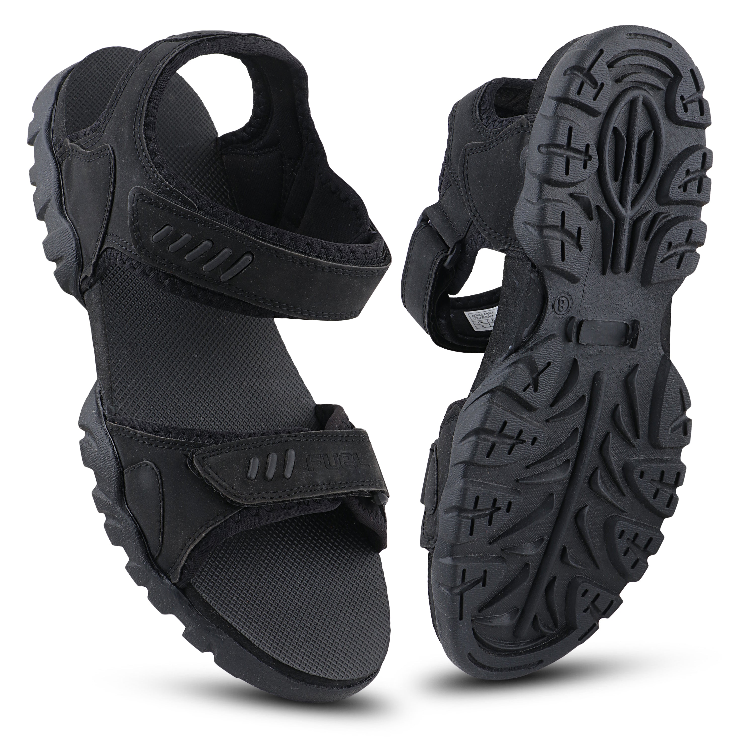 FUEL JERSEY Sandals for Boy's (Black)