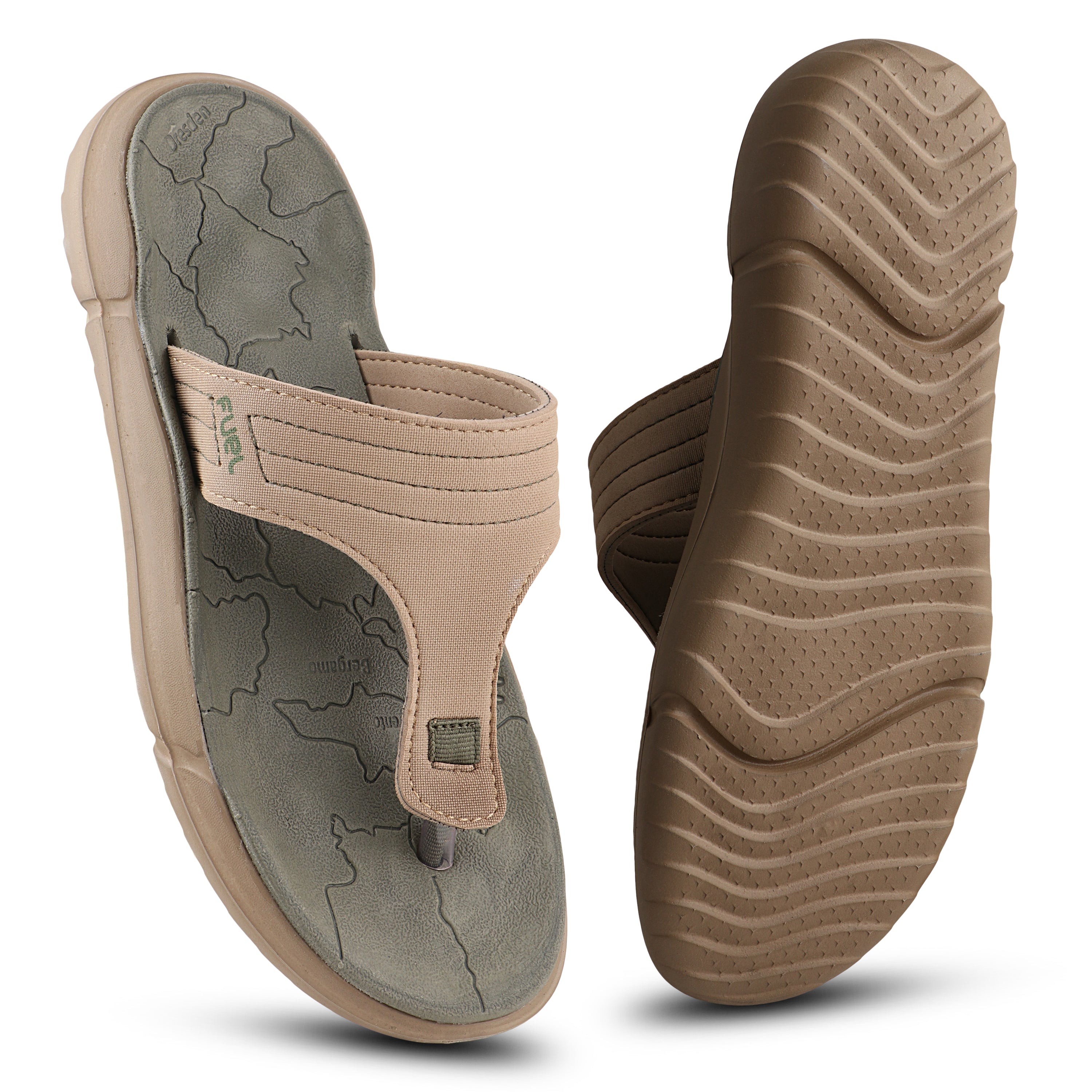 FUEL Safari Slippers for Men (OLIVE)