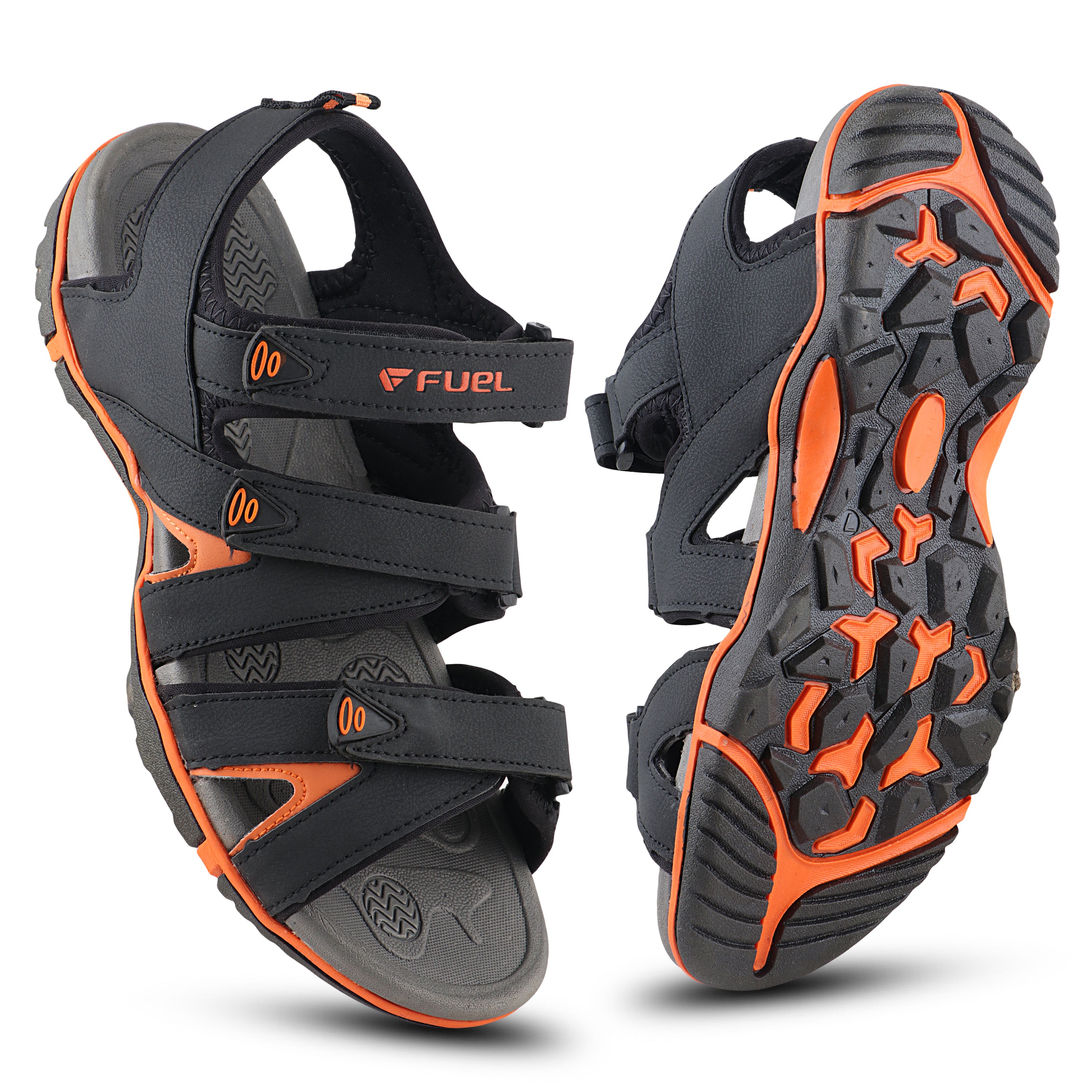 Fuel Charlie Sandal For Man (ORANGE/BLACK)