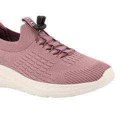 FUEL Lacy Breathable & Cushioned Footbed Running & Walking Lace-Up Women's Sports Shoes (Mauve)