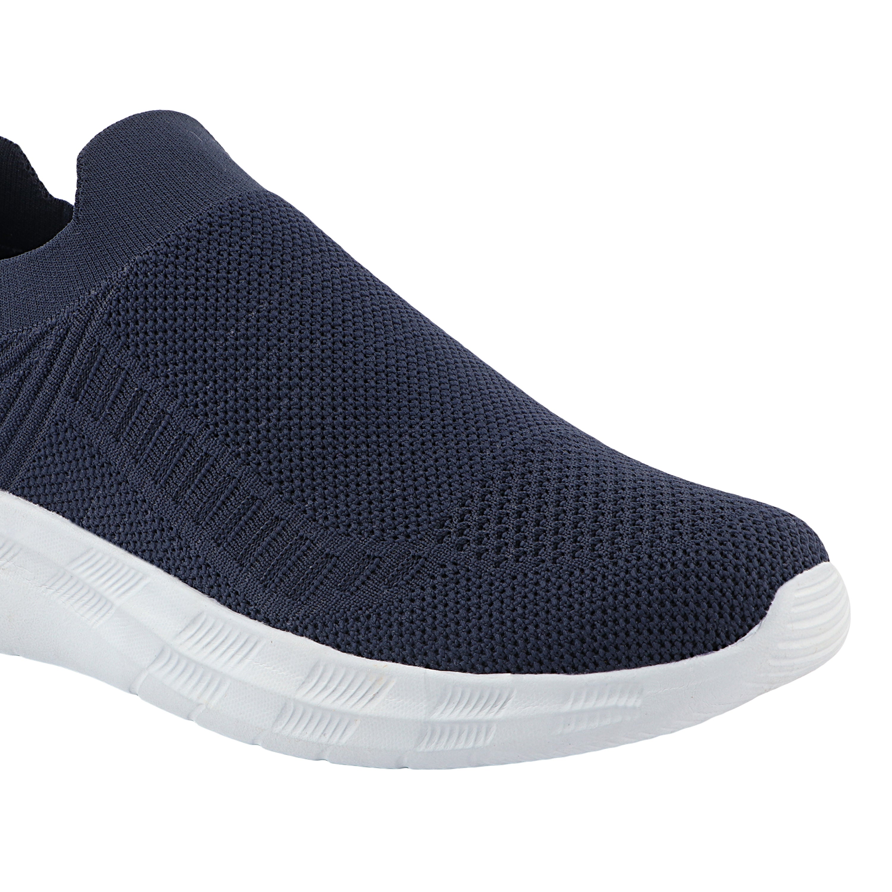 FUEL Flash Lightweight & Breathable Cushioned EVA Sole Slip-On Sports Shoes for Men's (Navy)