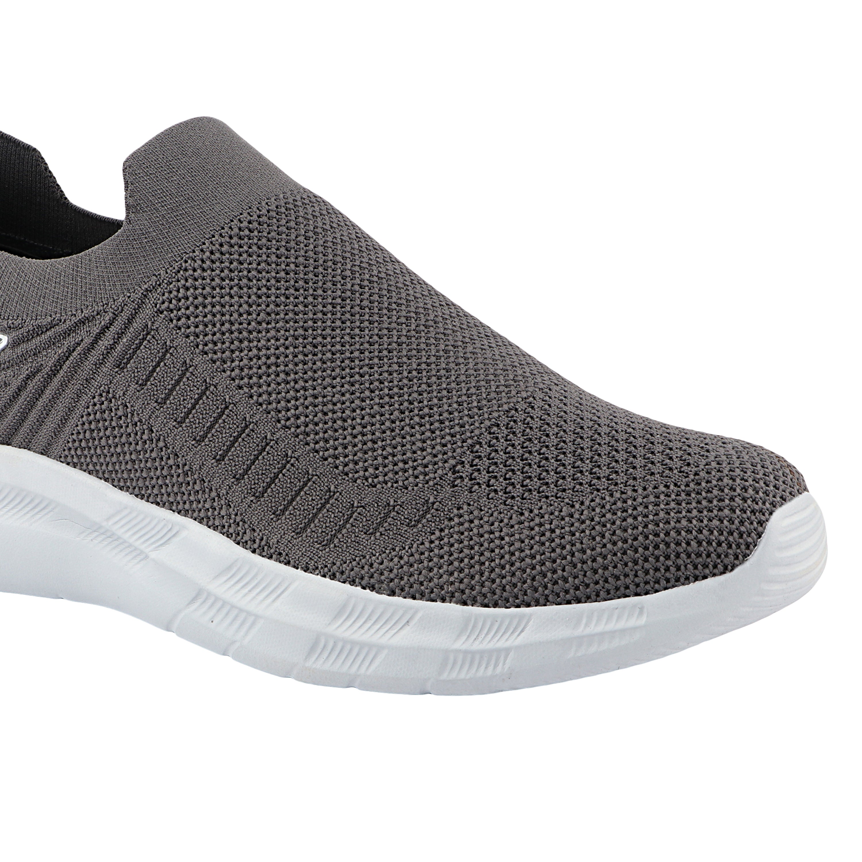 FUEL Flash Lightweight & Breathable Cushioned EVA Sole Slip-On Sports Shoes for Men's (Grey)