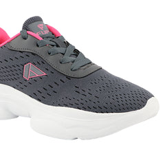 FUEL Wave Breathable & Cushioned Footbed Lace-Up Sports Shoes For Women's (Grey)