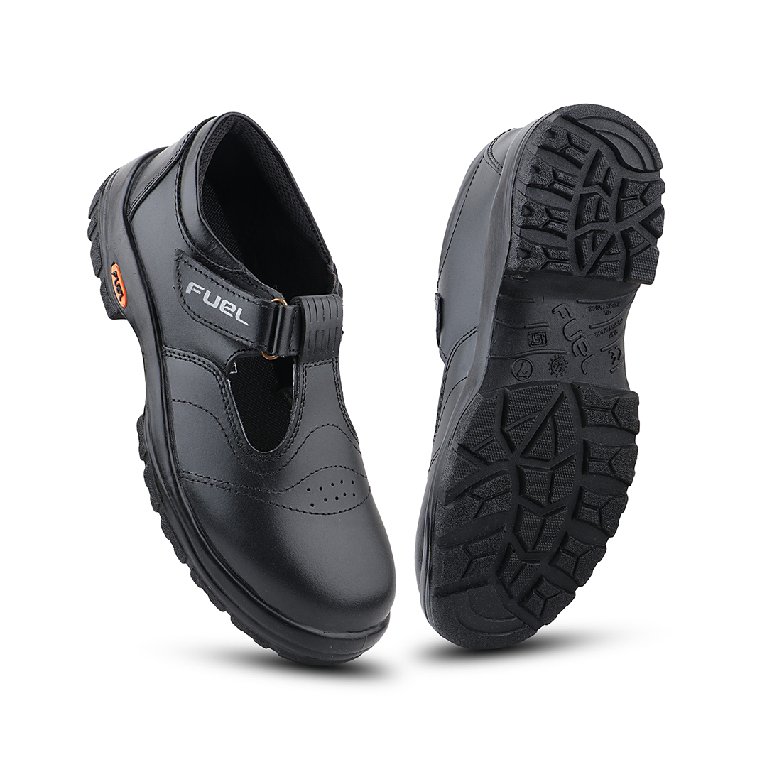 FUEL Sofee-Sports Safety Shoes for Women Industrial PU Single Density Sole, 200J Steel Toe, Energy Absorption (Sizes -6UK - 11UK/India)