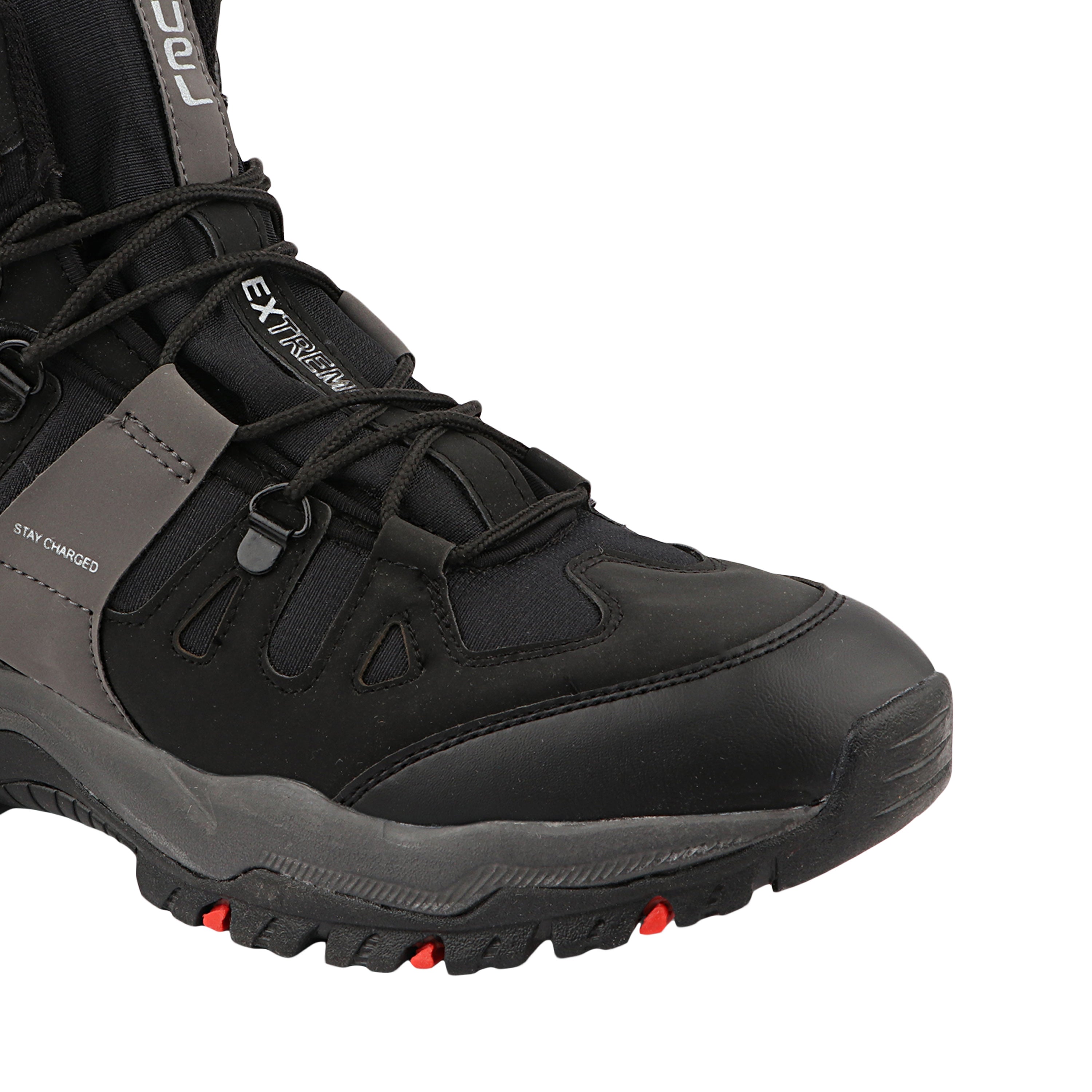 FUEL Force Lightweight & Comfort Shock-Absorbing Sole of Secure Lace-Up Fit Shoes for Men's (Black)
