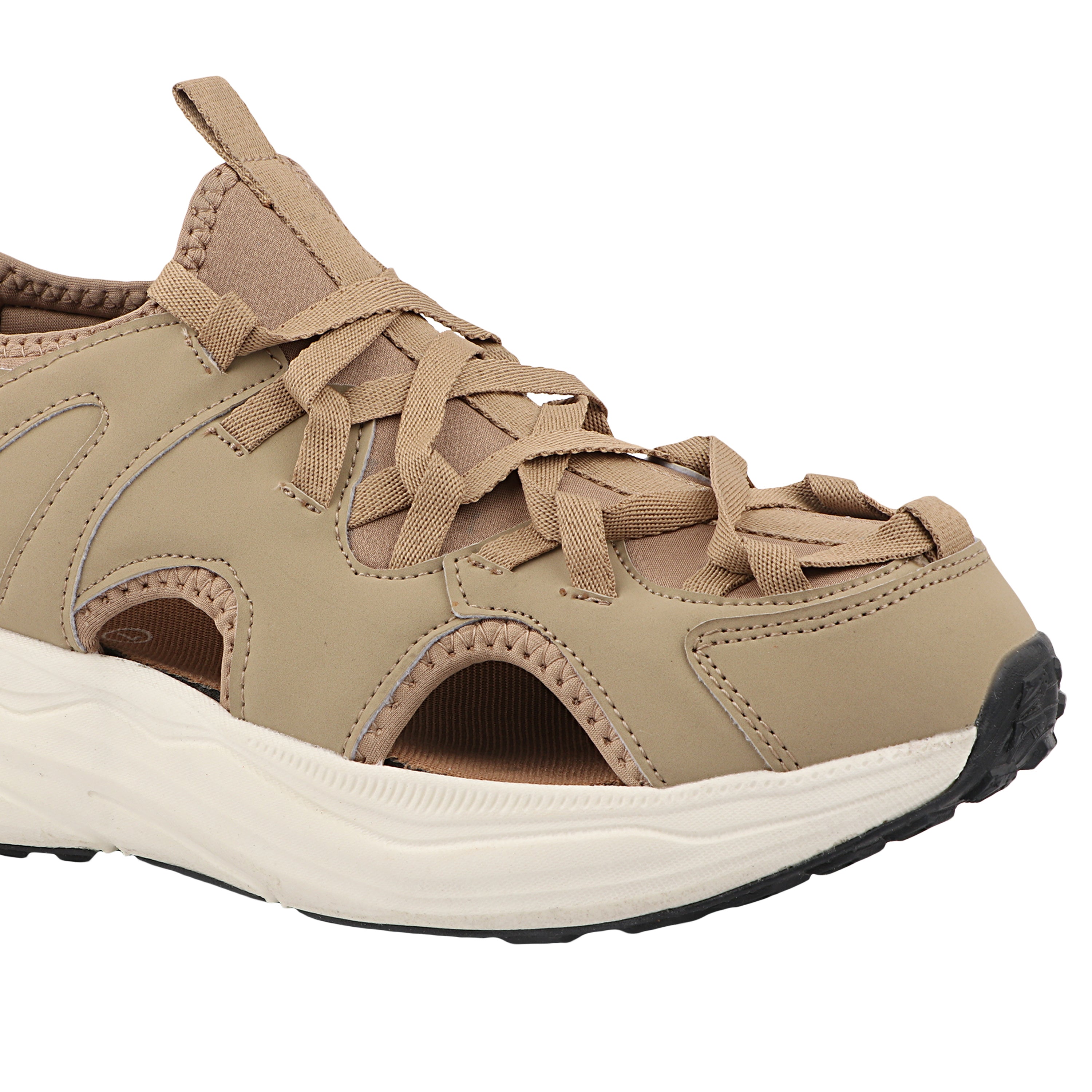 FUEL Crosspro Lightweight & Comfort Secure Fit Sports & Travel Fisherman Sandal for Men (Beige)