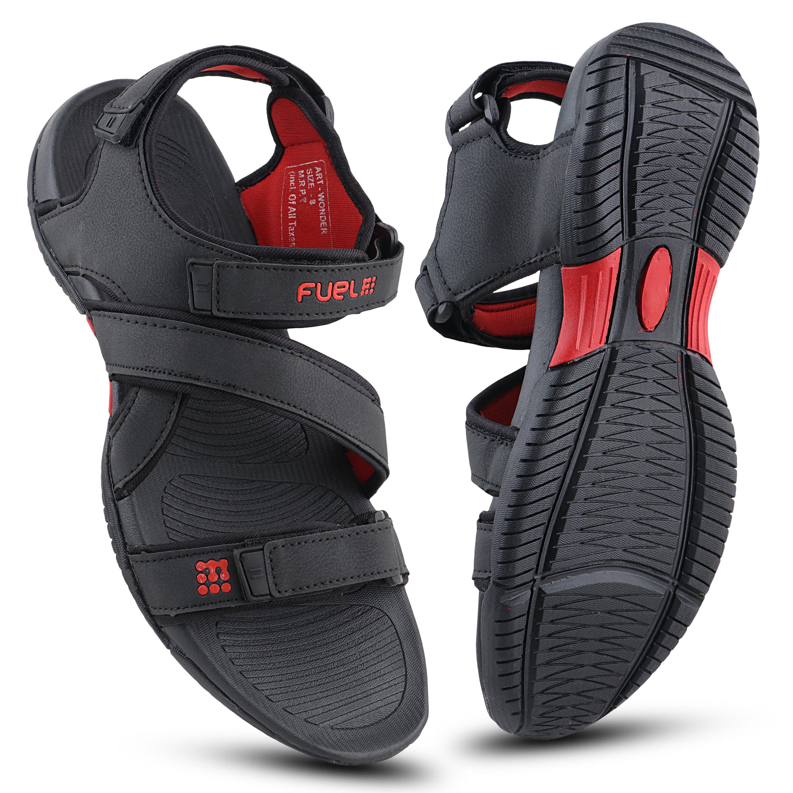 FUEL WANDER SANDAL FOR MEN'S (RED/BLACK)