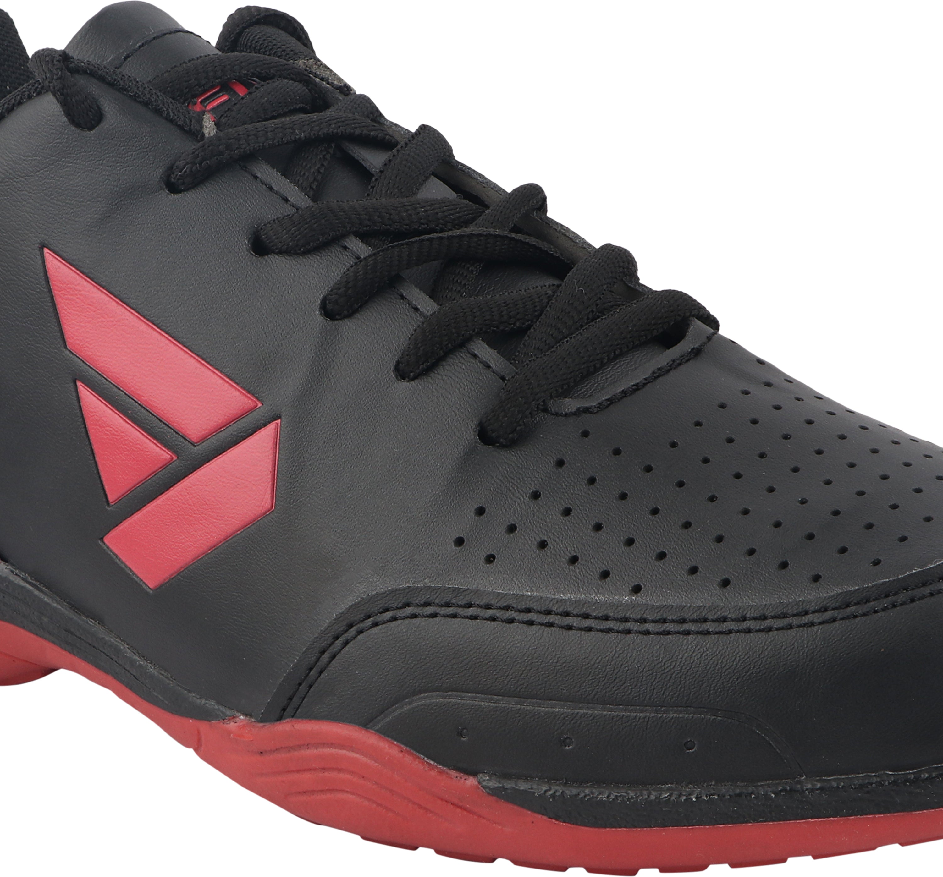 Fuel Ultima Sports Shoes For Men (Black-Red)