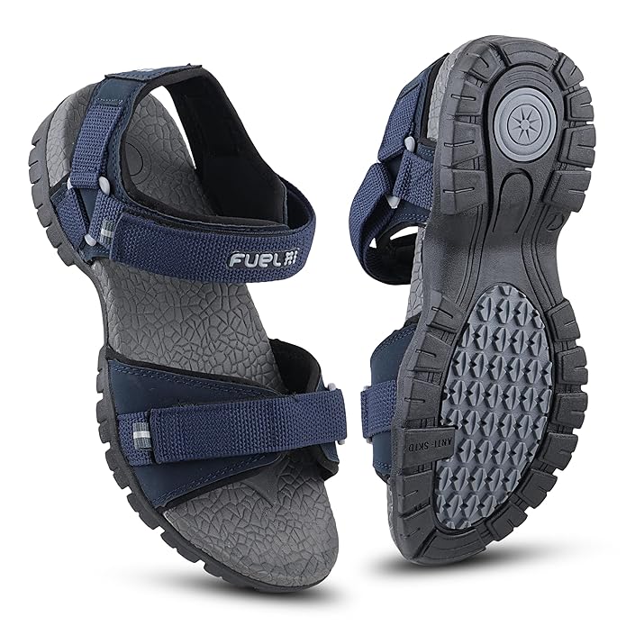 Fuel Rambo-02 Sandals For Men (Navy D. Grey)